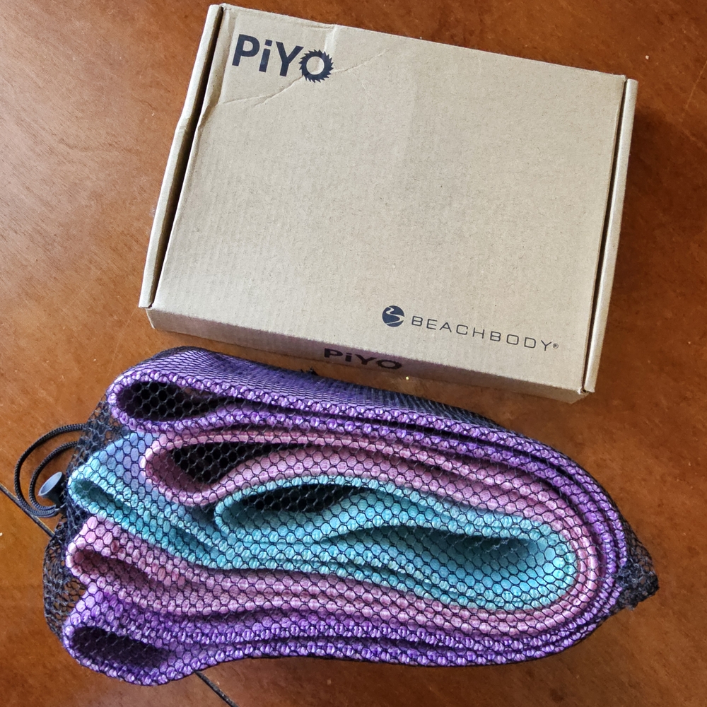 Piyo dvd Set and Resistance Bands 3 Pcs